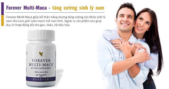 Thành phần của viên hỗ trợ yếu sinh lý Forever Multi Maca