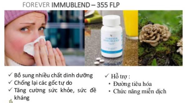 viên tăng hệ miễn dịch Forever Immublend 355 FLP rất tôt cho cơ thể